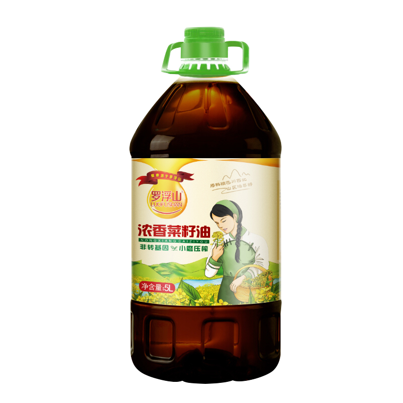 羅浮山濃香菜籽油 5L